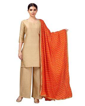 studio shringaar Bandhani Print Dupatta with Lace Border-picture-26