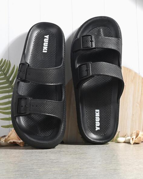 Mens double 2025 strap slides