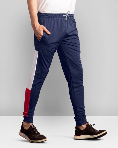 Buy Van Heusen Blue Regular Fit Trackpants for Mens Online  Tata CLiQ