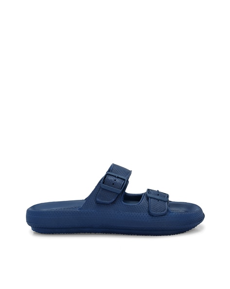 Double strap slides online men