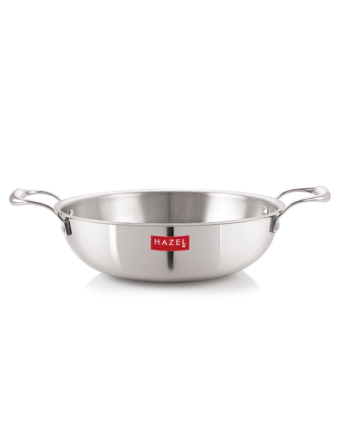 Silver Iron Kadai For Cooking Induction Base Medium Size: 1500ml