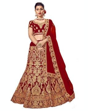 Lehenga choli deals fish cut