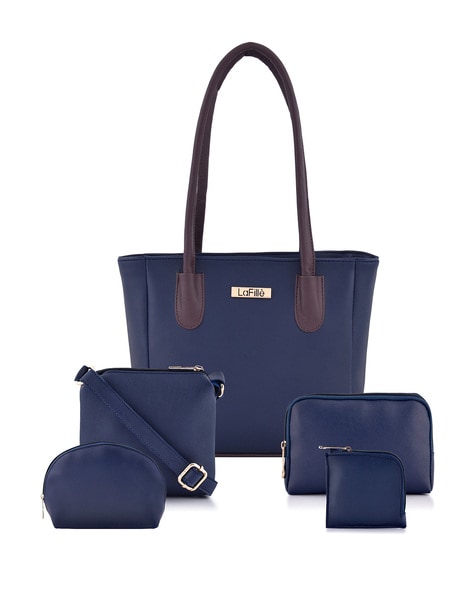Buy Wendy Keen Women's Handbag Messenger Bag Shoulder Satchel Purse Wallet  Set White Beige Online at desertcartINDIA