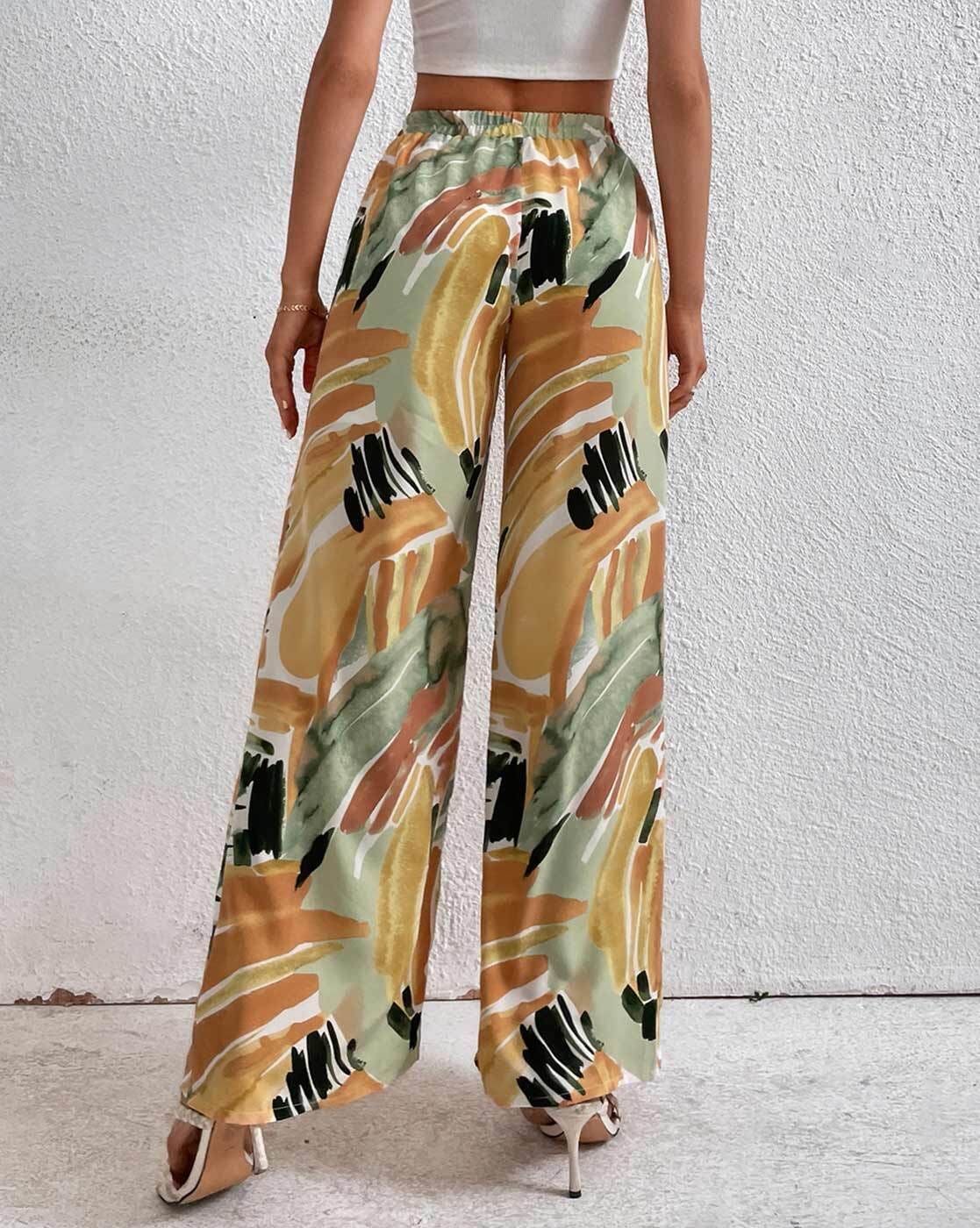 Buy Multicoloured Trousers & Pants for Women by VISIT WEAR Online