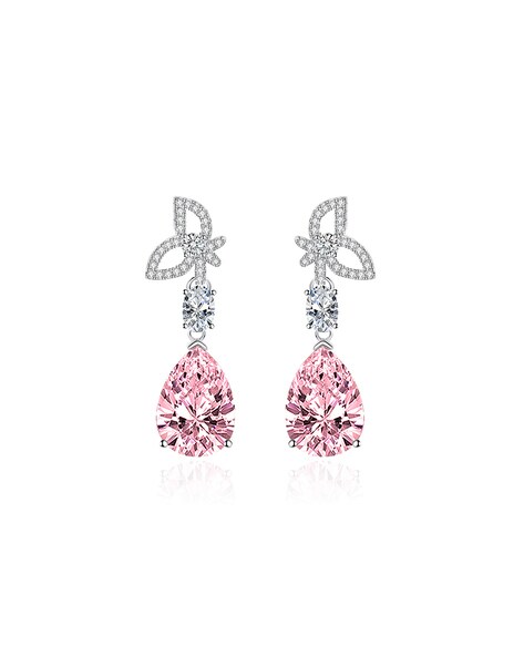 Gem Drop Earrings Pink – Shoreline Sugars Boutique