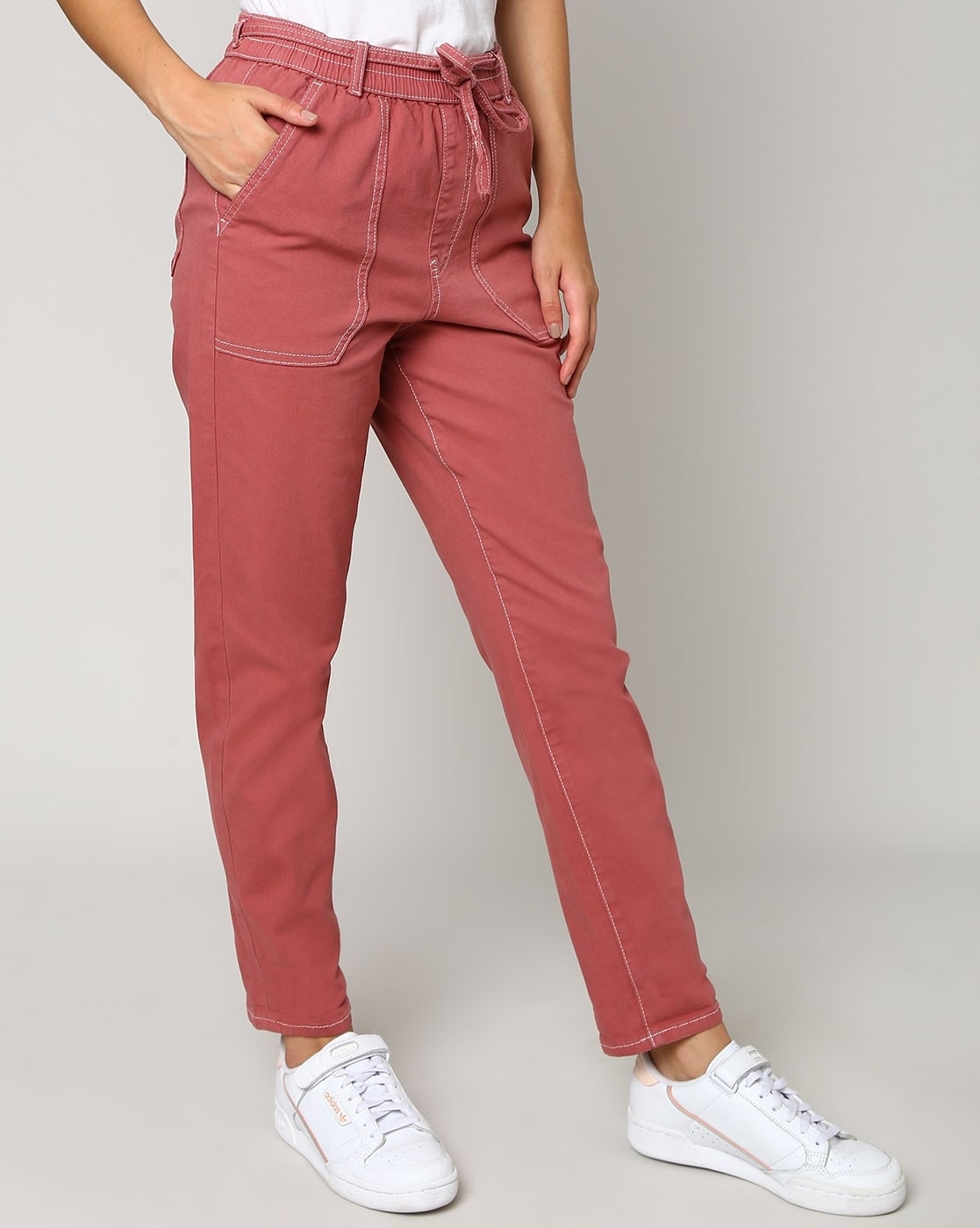 Buy Pink Trousers & Pants for Women by Marks & Spencer Online