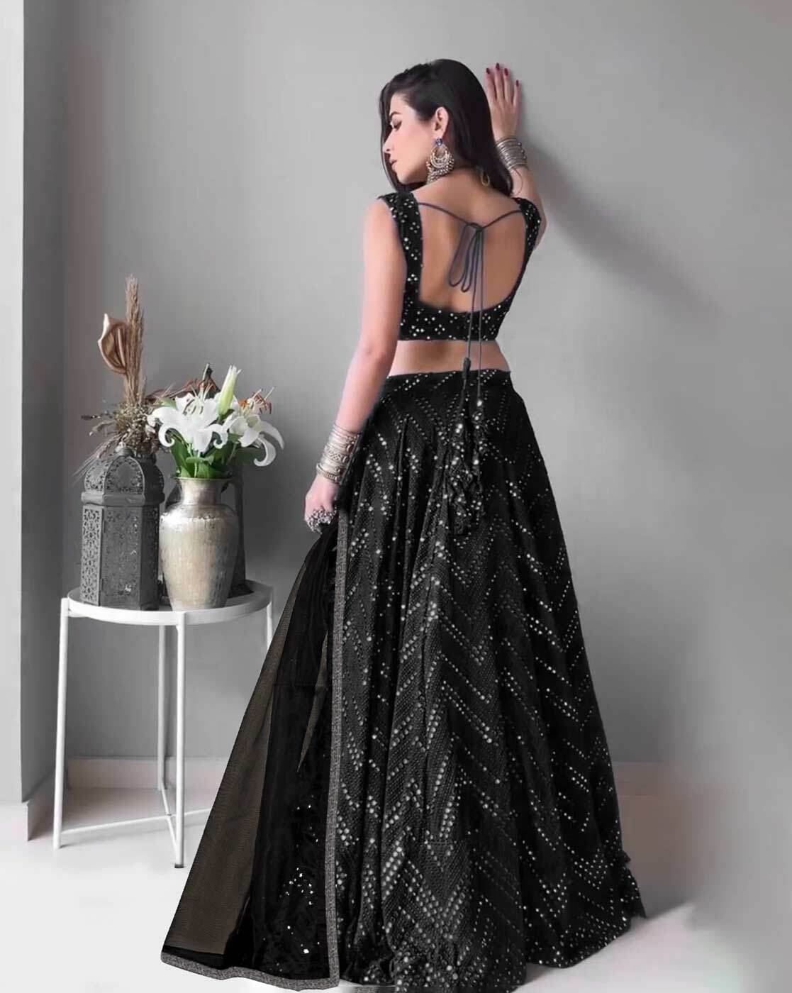 Black Lehengas - Buy Black Lehenga Choli Sets @ Low Prices USA, UK