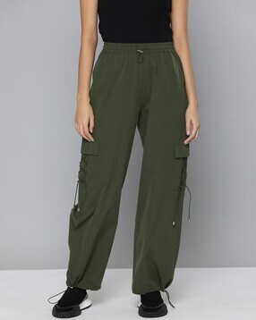 Buy Olive Track Pants for Women by BLISSCLUB Online