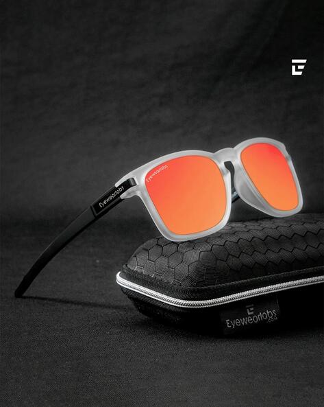 Buy Batman Skull Orange Mirror Stylish Sunglasses for Men at Eyewearlabs