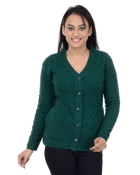 Buy Green Sweaters Cardigans for Women by AARBEE Online