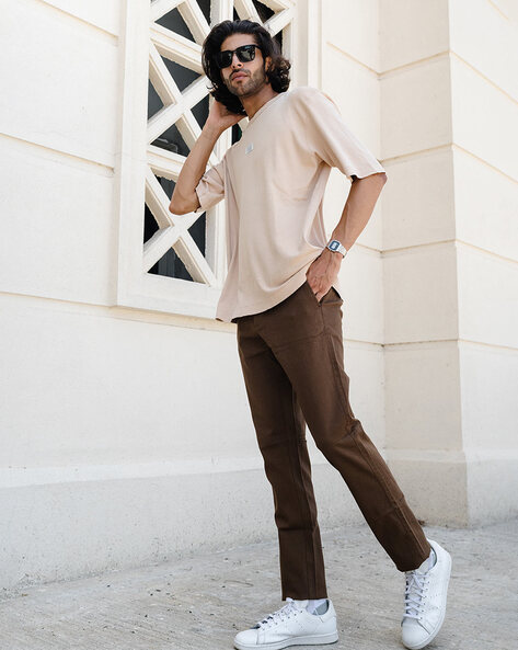 Buy Brown Trousers & Pants for Men by Gabardine Online