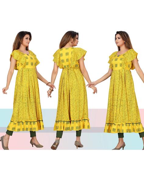 Buy Yellow Kurtas & Kurtis for Women by CEE 18 Online