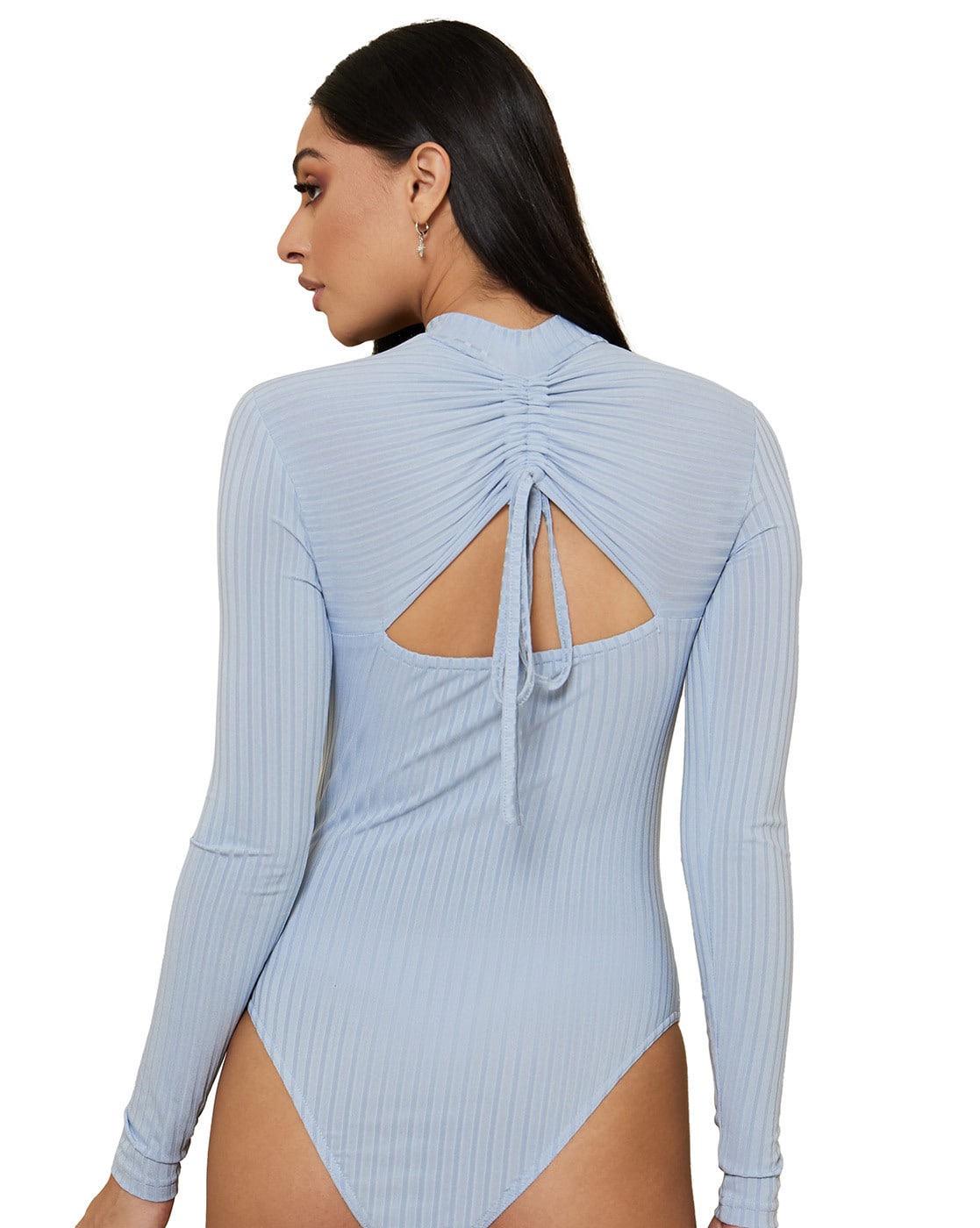 Long Sleeves High Neck Single Jersey Bodysuit