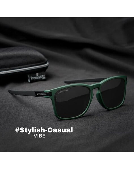 Full-Rim UV-Protected Rectangular Sunglasses