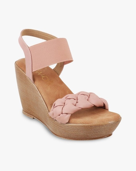 Rose on sale pink wedges