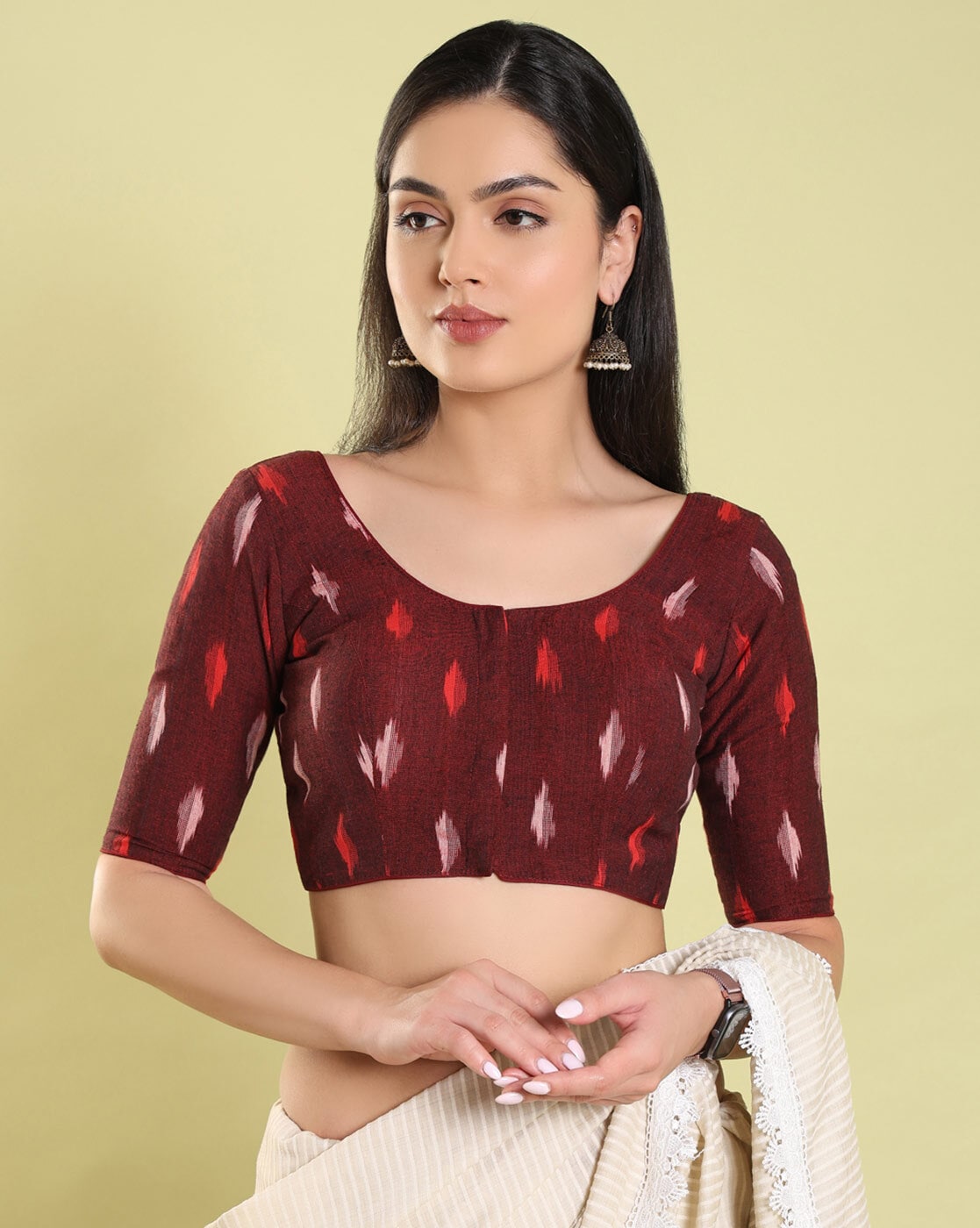 Buy Maroon Blouses for Women by SALWAR STUDIO Online