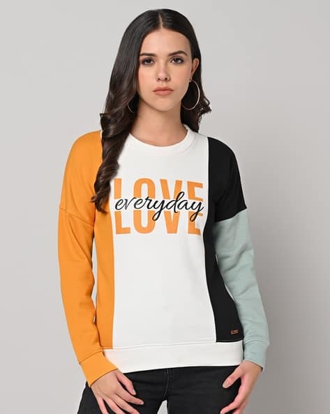 Buy Mustard Yellow Sweatshirt Hoodies for Women by DUKE WOMEN'S