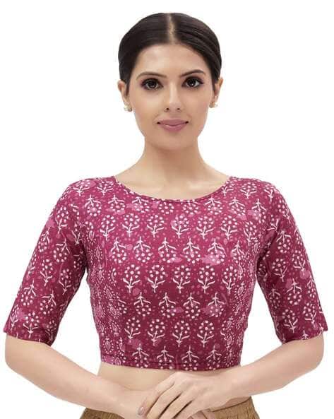 Block Print Slip-On Blouse