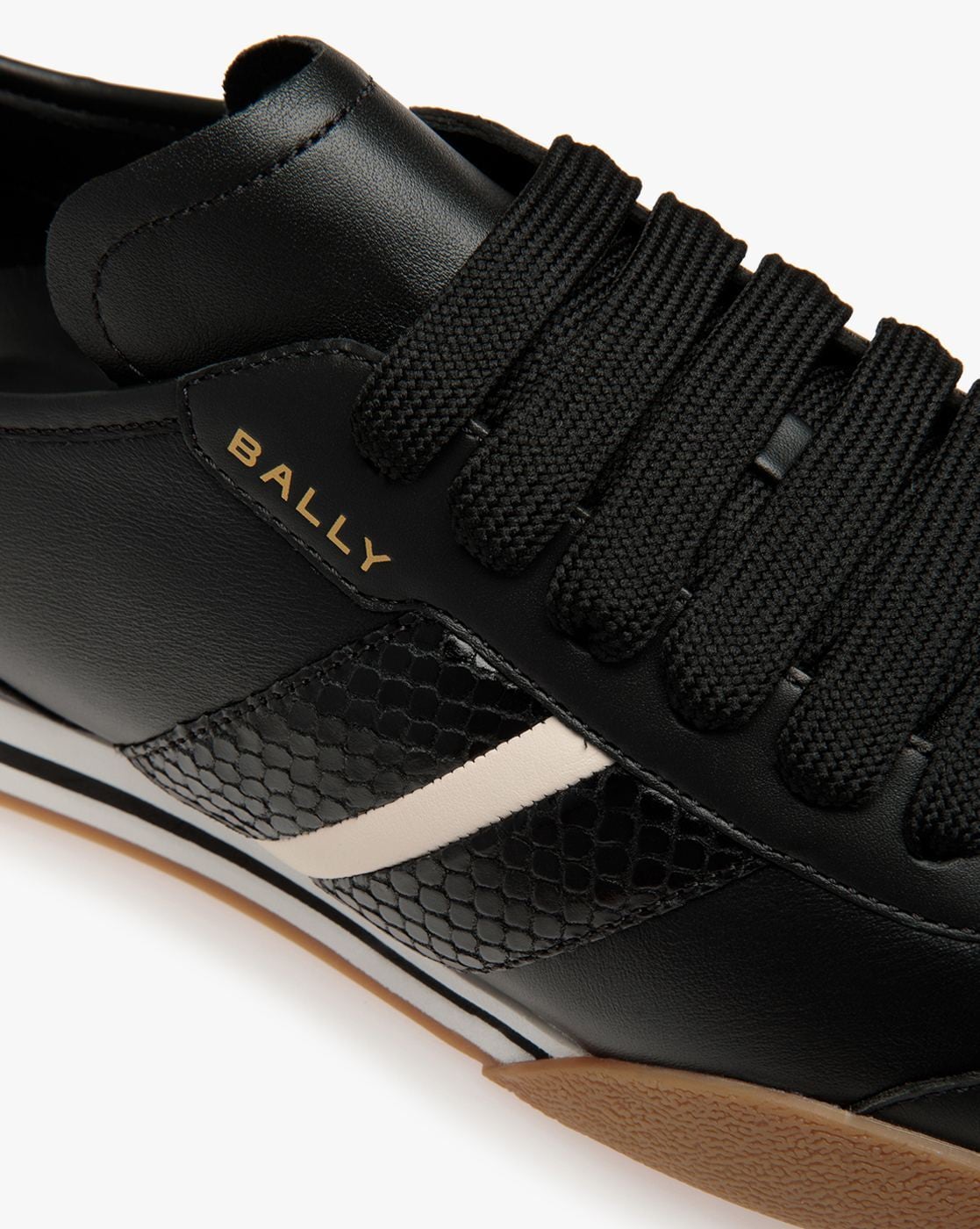 Bally Mitty Leather Black / Green Low Top Sneakers - Sneak in Peace
