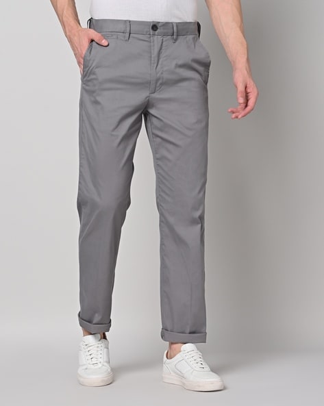 Buy Grey Trousers & Pants for Men by Marks & Spencer Online