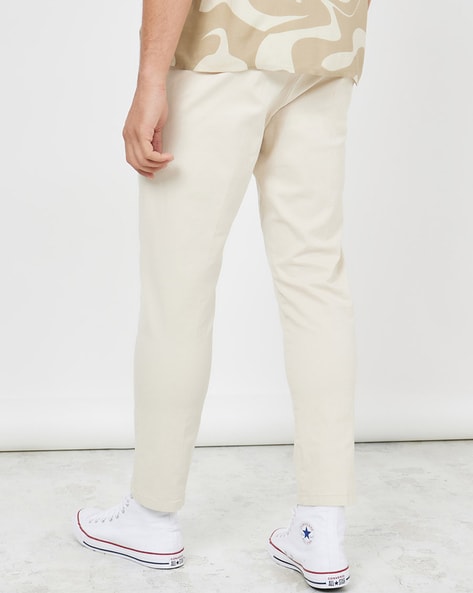 Skinny cheap twill joggers