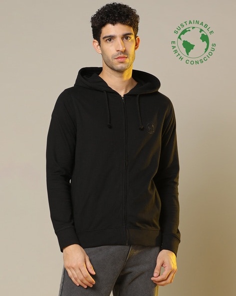 Buy Black Sweatshirt & Hoodies for Men by ProEarth Online | Ajio.com