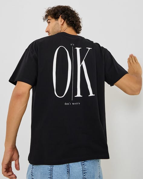 ok.soon new over size crew neck t shirt黒 ok.soon new over size crew neck t shirt黒