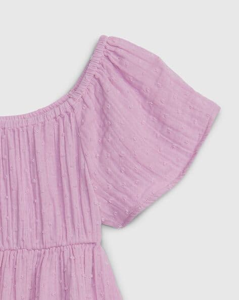 GAP Baby-Girls Knit To Woven Gauze Dress Fire Coral 6-12M