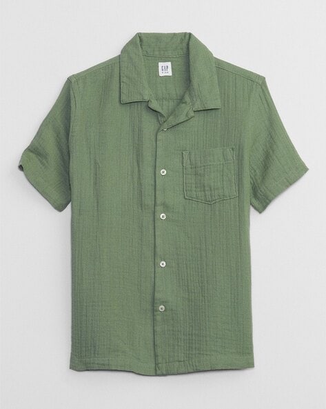 Gap Kids Shirt with Cuban Collar