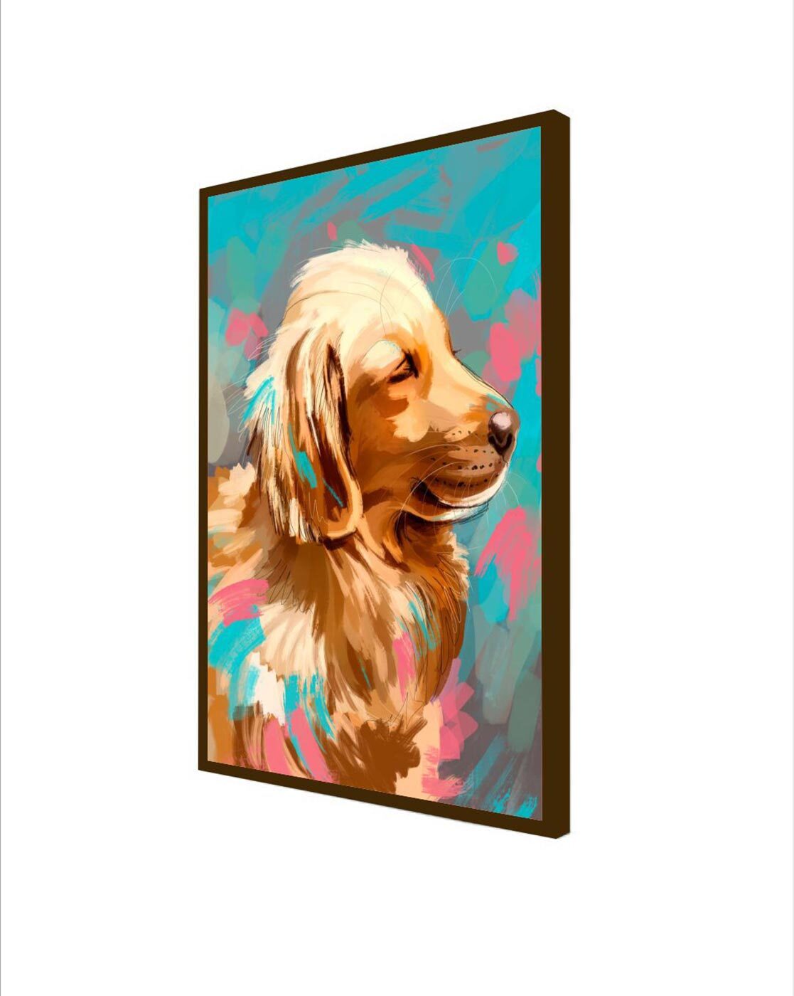 at Home Providence Dog Canvas 11 x 14 Wall Art