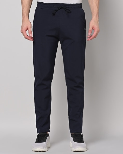 Buy Black Regular Poly Track Pants for Plus Size | Status Quo
