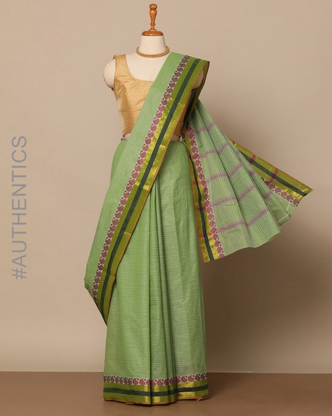 Buy Pista Sarees for Women by Indie Picks Online | Ajio.com