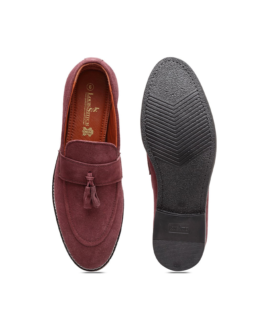 Buy Maroon Formal Shoes for Men by LOUIS STITCH Online