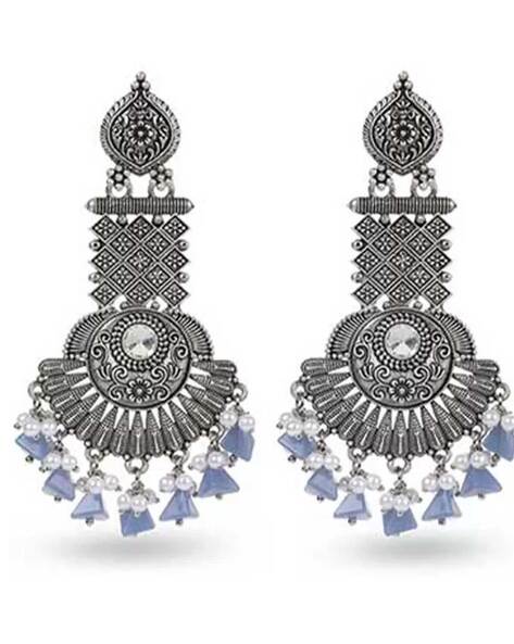 Buy Tuscan Sunset Silver Earrings Online in India | Glyters