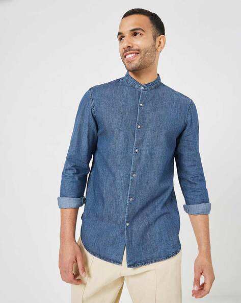 Cowboy - Light Blue Long Sleeves Jeans Shirt for Men – Sarman Fashion -  Wholesale Clothing Fashion Brand for Men from Canada