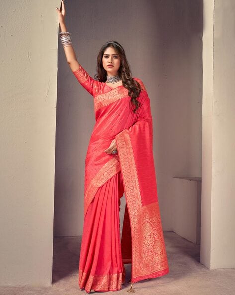 Buy Pink Sarees for Women by Saree mall Online