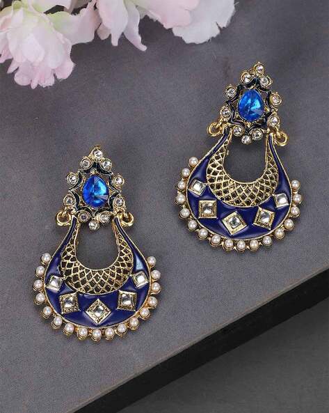 Blue indian outlet earrings