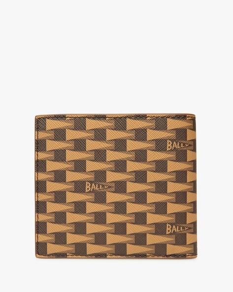 Buy Bally Pennant Billfold Leather Wallet Brown Color Men AJIO LUXE