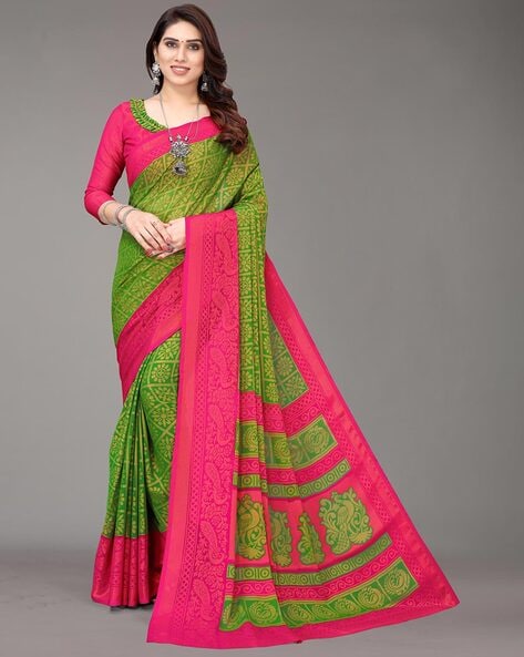 Buy Green Sarees for Women by Sitaram Designer Online | Ajio.com