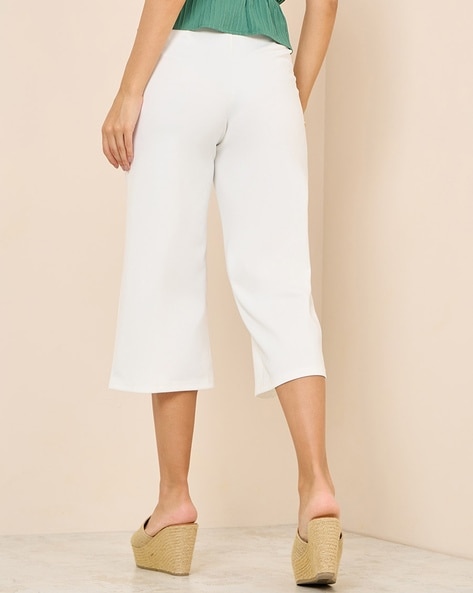 Buy White Trousers & Pants for Women by Styli Online