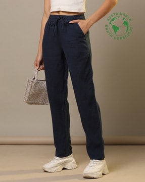 Next navy hot sale linen trousers