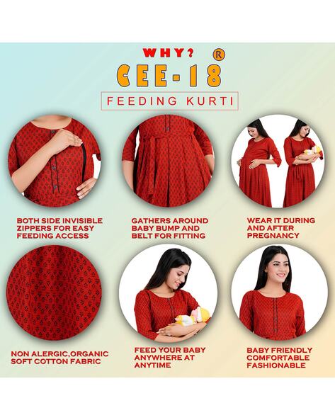 Maternity Wear/Feeding Kurtis – Colours Trendz