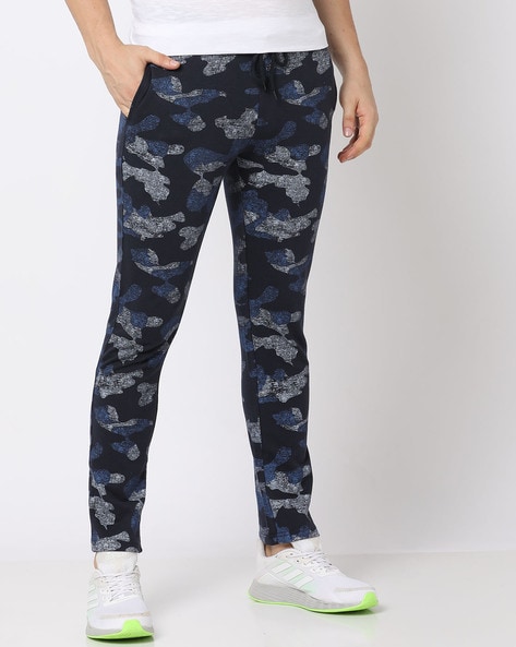 Men Chinese Casual Pants Floral Print Elastic Waisted Trousers Drawstring |  eBay