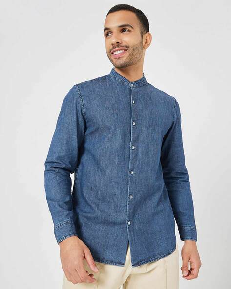 Polo Ralph Lauren Classic-Fit Solid Denim Shirt | Dillard's