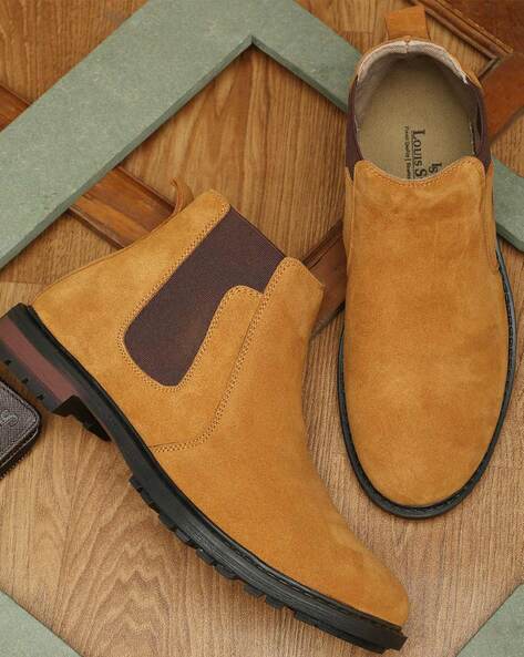Buy Tan Boots for Men by LOUIS STITCH Online