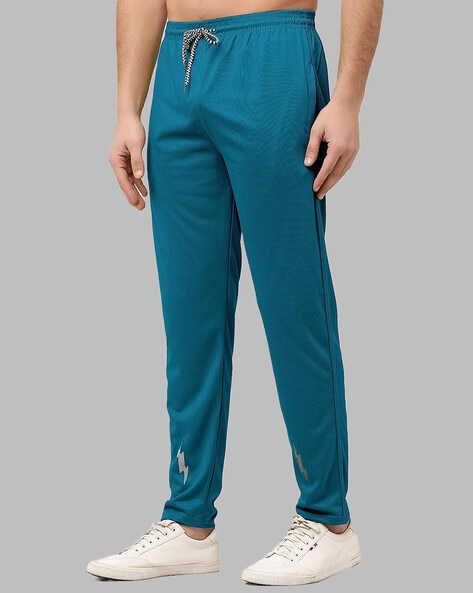 Teal store track pants