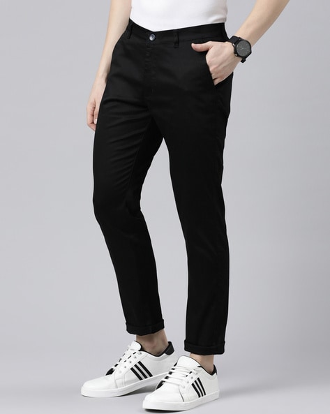 Buy Black Trousers & Pants for Men by CINOCCI Online