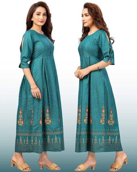 Buy Sea Green Kurtas & Kurtis for Women by CEE 18 Online