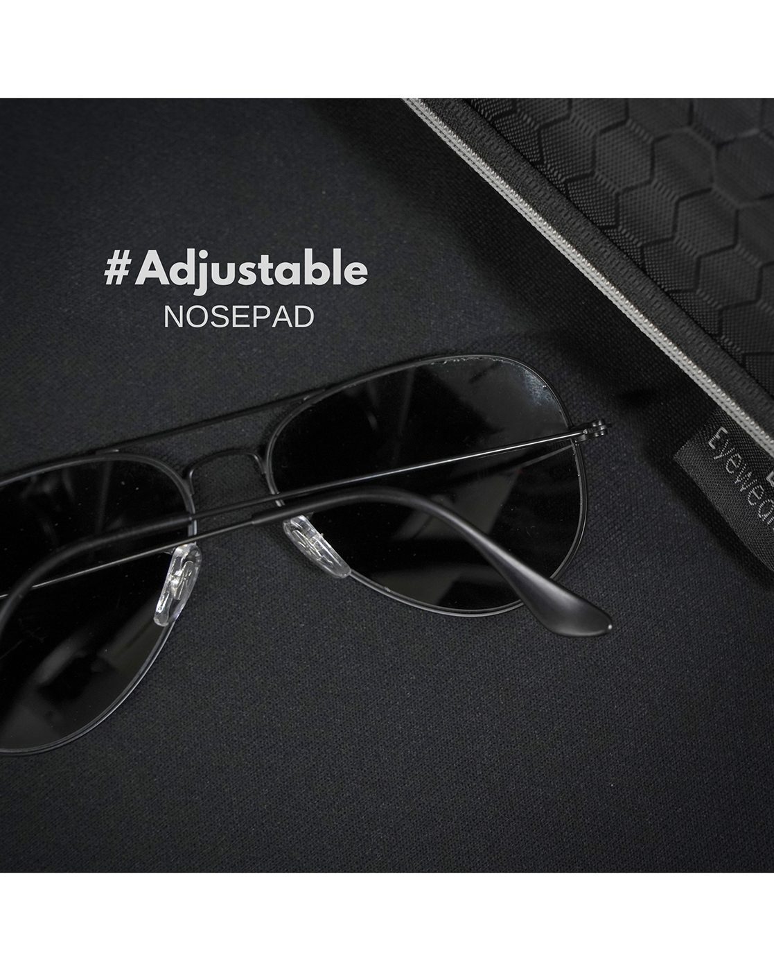 All Black Aviator Safety Sunglasses with Polarized Lenses