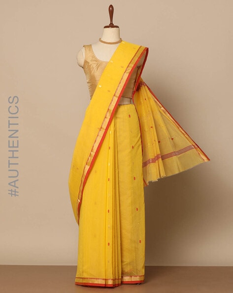 Order Blue Chanderi Saree Online | Best Handlooms at Best Price